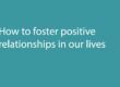 Possitive relationships
